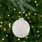 Northlight Sequin Beaded Christmas Glass Ball Ornament - 4" - White